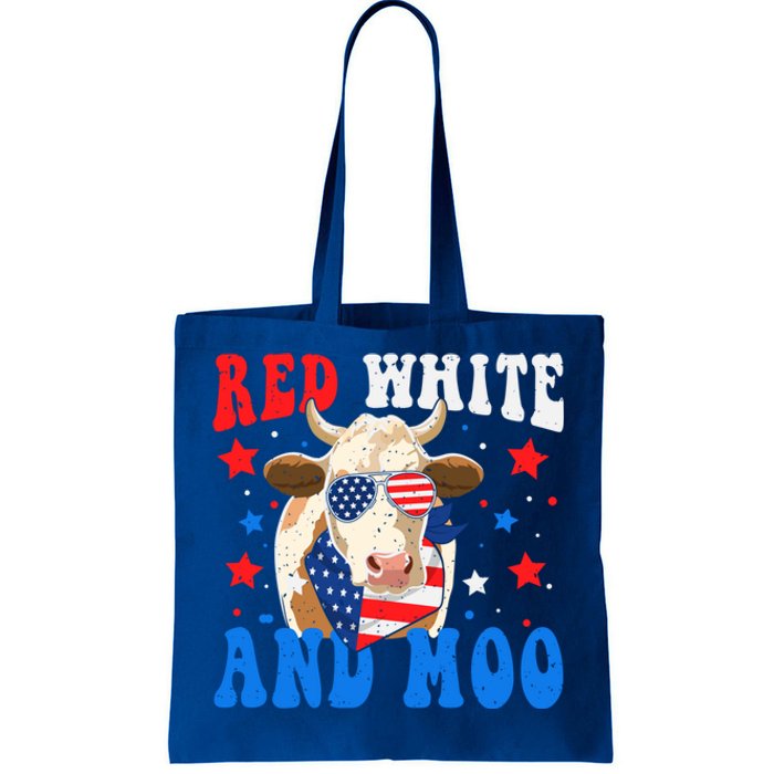 Red White And Moo Cow Gift Tote Bag