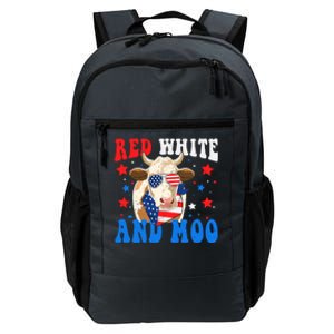 Red White And Moo Cow Gift Daily Commute Backpack