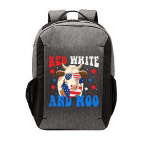 Red White And Moo Cow Gift Vector Backpack