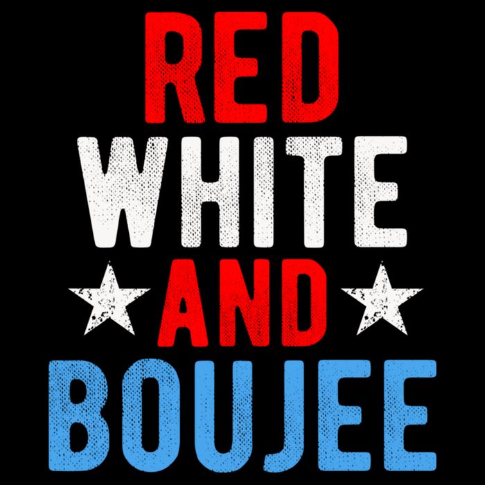 Red White And Boujee Funny 4th Of July Us Flag Gift Meaningful Gift Cooling Performance Crew T-Shirt