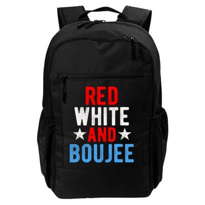 Red White And Boujee Funny 4th Of July Us Flag Gift Meaningful Gift Backpack