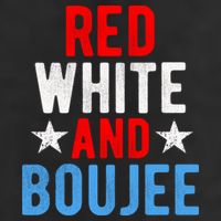 Red White And Boujee Funny 4th Of July Us Flag Gift Meaningful Gift Adult Drive Performance Visor