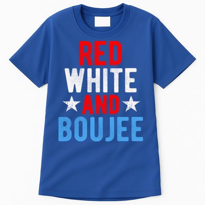 Red White And Boujee Funny 4th Of July Us Flag Gift Meaningful Gift Tall T-Shirt