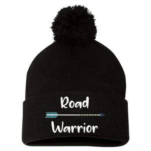 Road Warrior Arrow Traveler Pom Pom 12in Knit Beanie