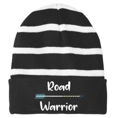 Road Warrior Arrow Traveler Striped Beanie with Solid Band