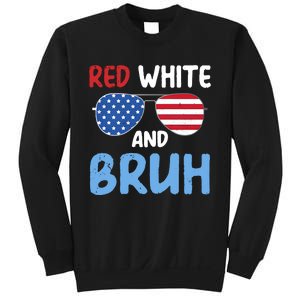 Red White And Bruh 4th Of July Sweatshirt