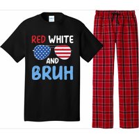 Red White And Bruh 4th Of July Pajama Set