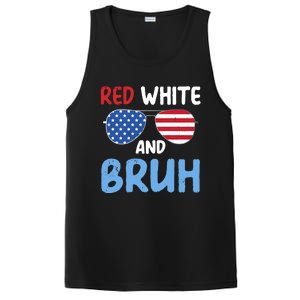 Red White And Bruh 4th Of July PosiCharge Competitor Tank