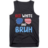 Red White And Bruh 4th Of July Tank Top