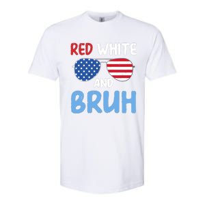 Red White And Bruh 4th Of July Softstyle CVC T-Shirt