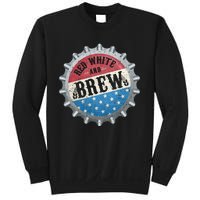 Red White And Brew 4th Of July Craft Beer Father Sweatshirt