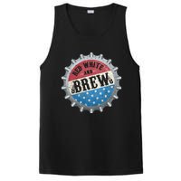 Red White And Brew 4th Of July Craft Beer Father PosiCharge Competitor Tank