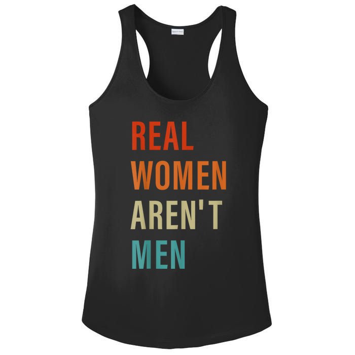 Real Women Arent Men Retro Vintage Ladies PosiCharge Competitor Racerback Tank