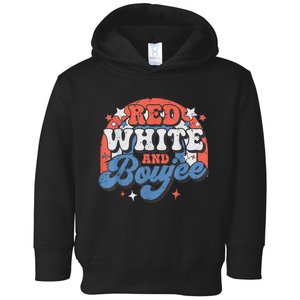 Red White And Boujee 4th Of July Toddler Hoodie