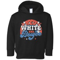 Red White And Boujee 4th Of July Toddler Hoodie