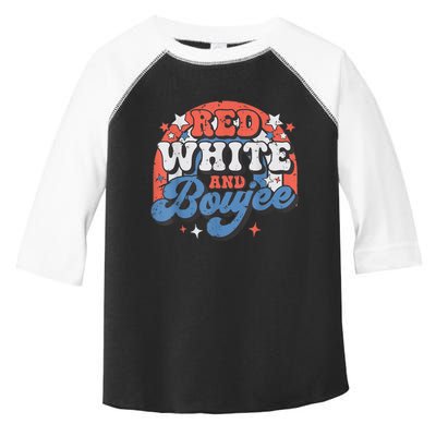 Red White And Boujee 4th Of July Toddler Fine Jersey T-Shirt