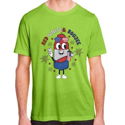 Red White And Boujee Funny 4th Of July Adult ChromaSoft Performance T-Shirt