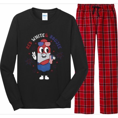 Red White And Boujee Funny 4th Of July Long Sleeve Pajama Set