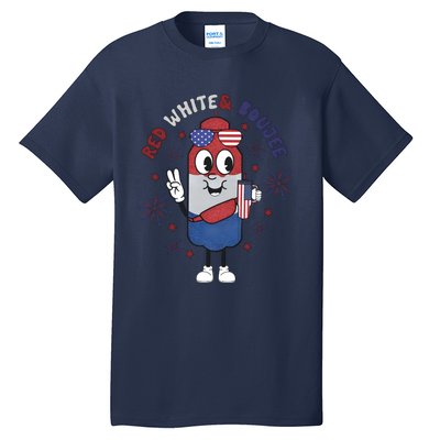 Red White And Boujee Funny 4th Of July Tall T-Shirt