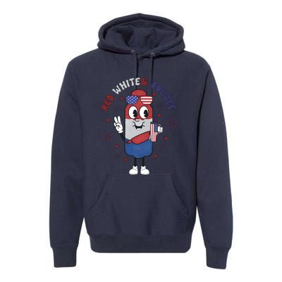 Red White And Boujee Funny 4th Of July Premium Hoodie