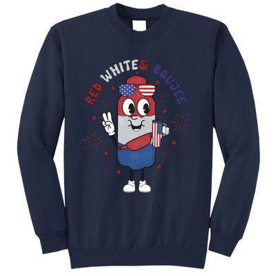 Red White And Boujee Funny 4th Of July Tall Sweatshirt