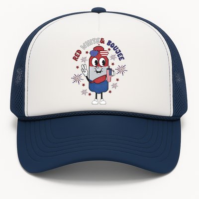 Red White And Boujee Funny 4th Of July Trucker Hat