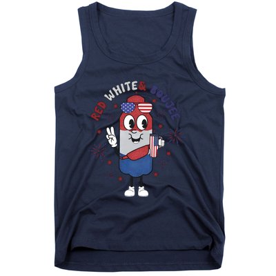 Red White And Boujee Funny 4th Of July Tank Top