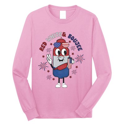 Red White And Boujee Funny 4th Of July Long Sleeve Shirt