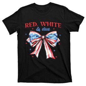 Red White And Due 4th Of July Pregnancy T-Shirt