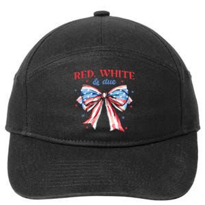 Red White And Due 4th Of July Pregnancy 7-Panel Snapback Hat