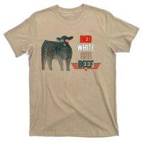 Red White And Beef Vintage Usa Flag 4th Of July T-Shirt