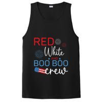 Red White And Boo Boo Crew 4th Of July Nurse Nursing PosiCharge Competitor Tank