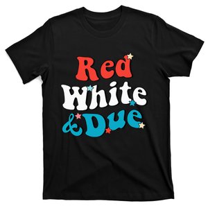 Red White And Due 4th Of July USA Baby Reveal American T-Shirt