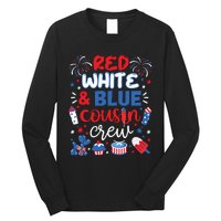 Red White And Blue Cousin Crew 2024 4th July Matching Family Long Sleeve Shirt