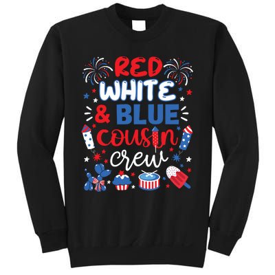 Red White And Blue Cousin Crew 2024 4th July Matching Family Sweatshirt