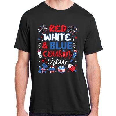 Red White And Blue Cousin Crew 2024 4th July Matching Family Adult ChromaSoft Performance T-Shirt