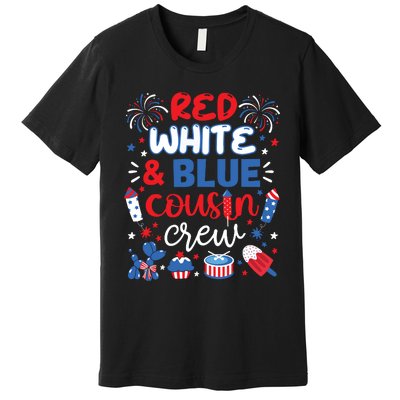 Red White And Blue Cousin Crew 2024 4th July Matching Family Premium T-Shirt