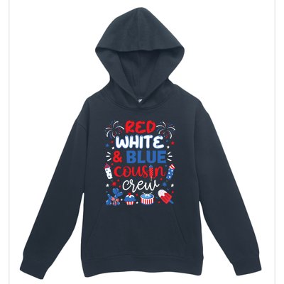 Red White And Blue Cousin Crew 2024 4th July Matching Family Urban Pullover Hoodie