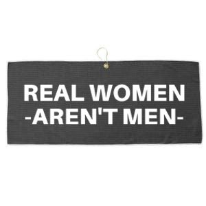 Real Women Arent Men Large Microfiber Waffle Golf Towel