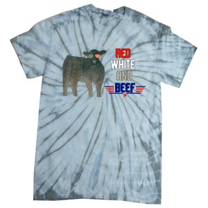 Red White And Beef Funny 4th Of July Independence Day Tie-Dye T-Shirt