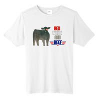 Red White And Beef Funny 4th Of July Independence Day Tall Fusion ChromaSoft Performance T-Shirt