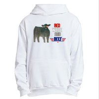 Red White And Beef Funny 4th Of July Independence Day Urban Pullover Hoodie