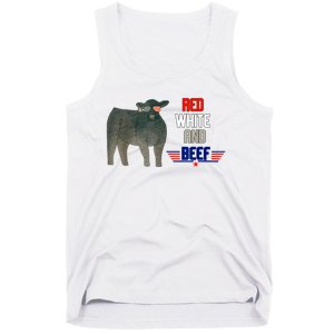 Red White And Beef Funny 4th Of July Independence Day Tank Top