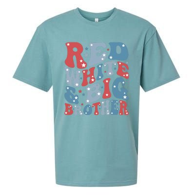 Red White And Bog Brother Sueded Cloud Jersey T-Shirt