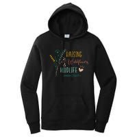 Raising Wildflowers And Wildlife Mom Of Both Mom Mothers Day Women's Pullover Hoodie