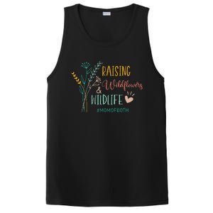 Raising Wildflowers And Wildlife Mom Of Both Mom Mothers Day PosiCharge Competitor Tank