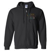 Raising Wildflowers And Wildlife Mom Of Both Mom Mothers Day Full Zip Hoodie