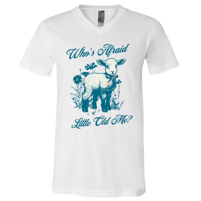 Retro Whos Afraid Of Little Old Me Ttpd V-Neck T-Shirt