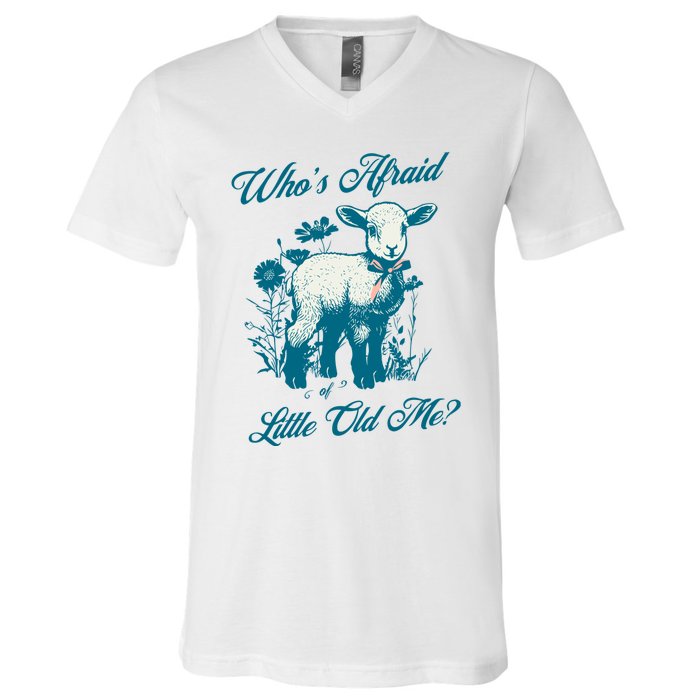 Retro Whos Afraid Of Little Old Me Ttpd V-Neck T-Shirt