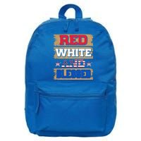 Red White And Blue And Blessed 4th Of July Patriotic Cute Gift 16 in Basic Backpack